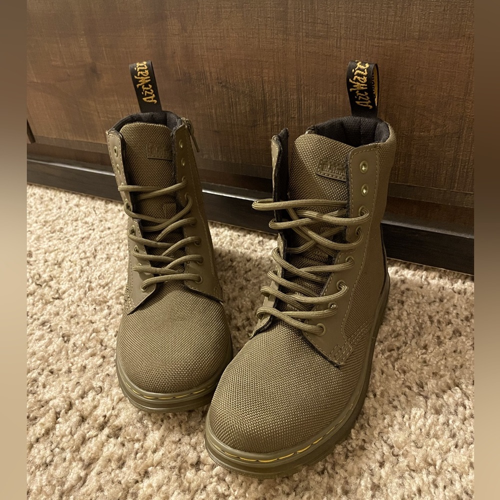 Doc Martens Kid’s Size 2 Army Green Boots